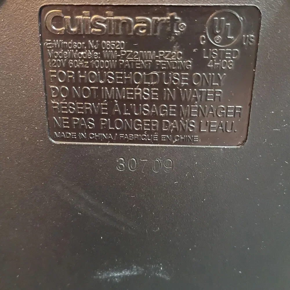 CUISINART Pizzelle Press Maker WM-PZ2 Stainless Steel Nonstick